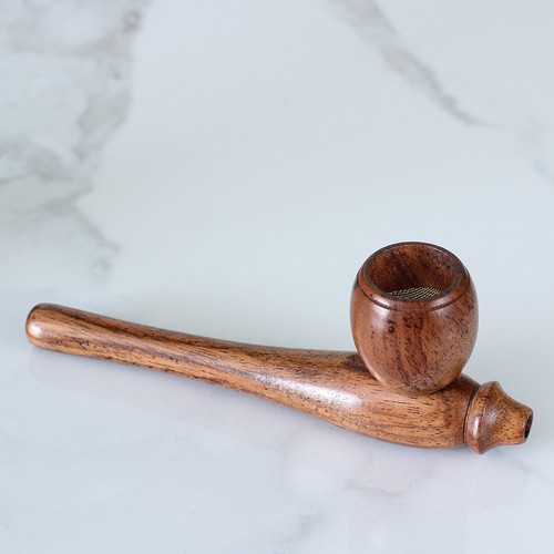 Esquisite 4¼" Hand Crafted Nice smoking Pipe Premium Wood & 4 piece Grinder - Picture 2 of 10