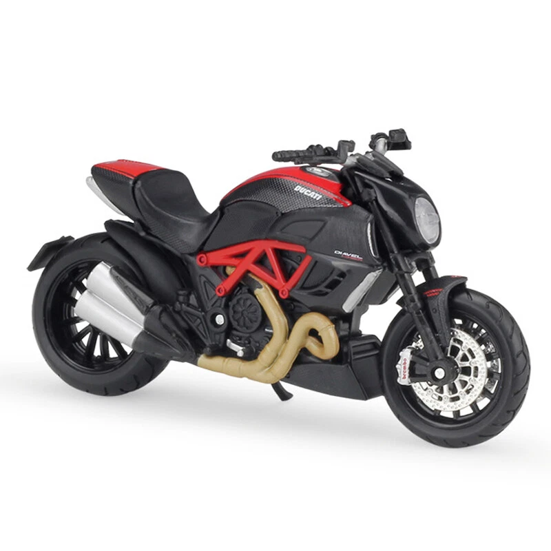 1/18 Ducati Diavel Carbono Moto Modelo Diecast Vehículo de Juguete Juguetes para Niños Foto 3 de 4
