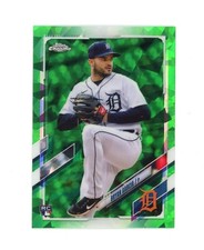2021 Topps Update Chrome Sapphire Green #US305 Bryan Garcia RC /50 - Tigers ⚫️⚪️