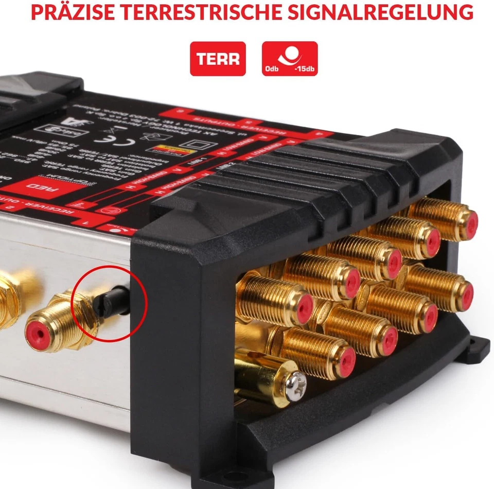 SAT Multischalter OMS 9x6 PRO-TR für 6 Teilnehmer für Quattro LNB RED OPTICUM  - Bild 4 von 4