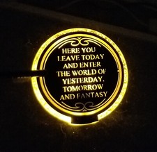 Main Street Here You Leave Today Entranceway Welcome Plaque Inspired Coaster