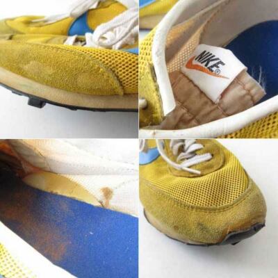 NIKE LDV running shoes Yellow x Blue US10.5 Made in USA 70s