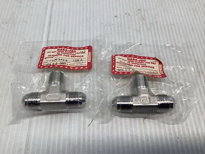 Parker 3/8 Tube OD x 1/2 NPT Male BRANCH TEE Threaded Pipe 316 Stainless Steel