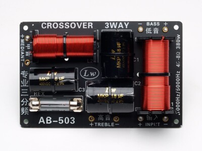 Pair of 3 Way Crossover High Power 380 watts RMS 5-8 Ohm 12 dB 3400HZ 2 PCS