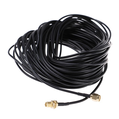 1PC 20m WiFi router antenna extension cable cord RG174 RP-SMA male to fema_KE G - Afbeelding 8 van 8