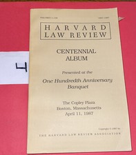April 11, 1987 Harvard Law Review