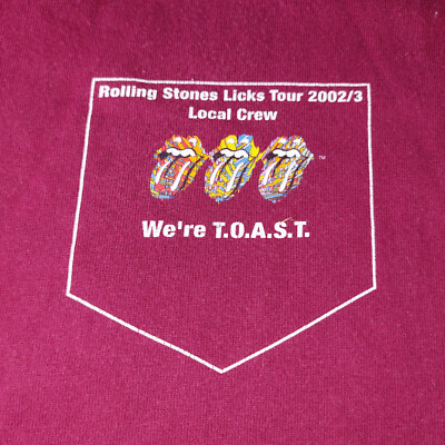 orig. Rolling Stones Crewshirt Gr. XL der ''40 Licks'' Tour 2003 Jagger Richards