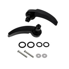 Gloss Black Saddlebag Latch Kit -Stainless Steel Saddle Bag Lifter fit for Ha...