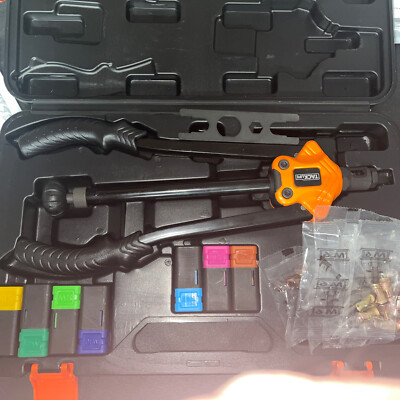 TackLife 10'' SAE & MET Nut Sert Hand Riveting Tool Kit w/Case, Rivet Nut #HHNP2A
