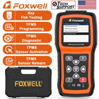 FOXWELL T1000 Tire Pressure Monitor TPMS Programmer Activate Reset Diagnostic
