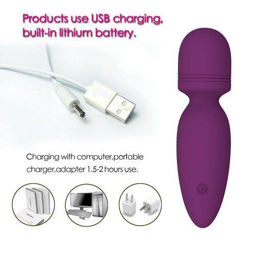 Mini Wand Massager Small Hand-held Massager, Quiet, Portable Personal Massager - Picture 2 of 6