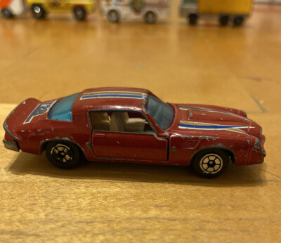 Vintage Yatming CAMARO Z28 Rare Dark Red #1077 Doors Open Original