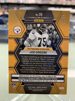 2023 Panini Mosaic Joe Greene #210 /99 | eBay