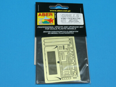 MW22 ABER MODELS G11 1/35 T-34/76 MOD.1940 GRILLE COVER  for DRAGON 1/35