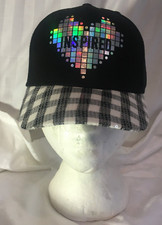 Hat Baseball Mini Pop Kids INSPIRED Black Mad Engine Holo Sequin New w/ Tags