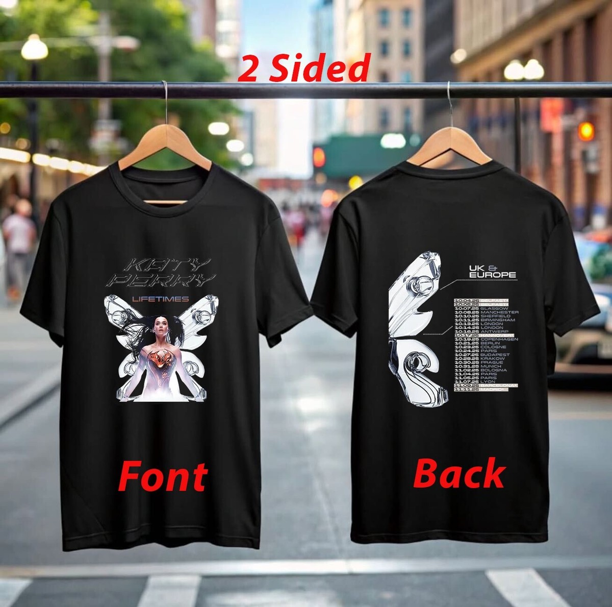 Katy perry▽ライブツアーTシャツ Katy Perry The Lifetime Tour 2025 T-Shirt Official Concert
