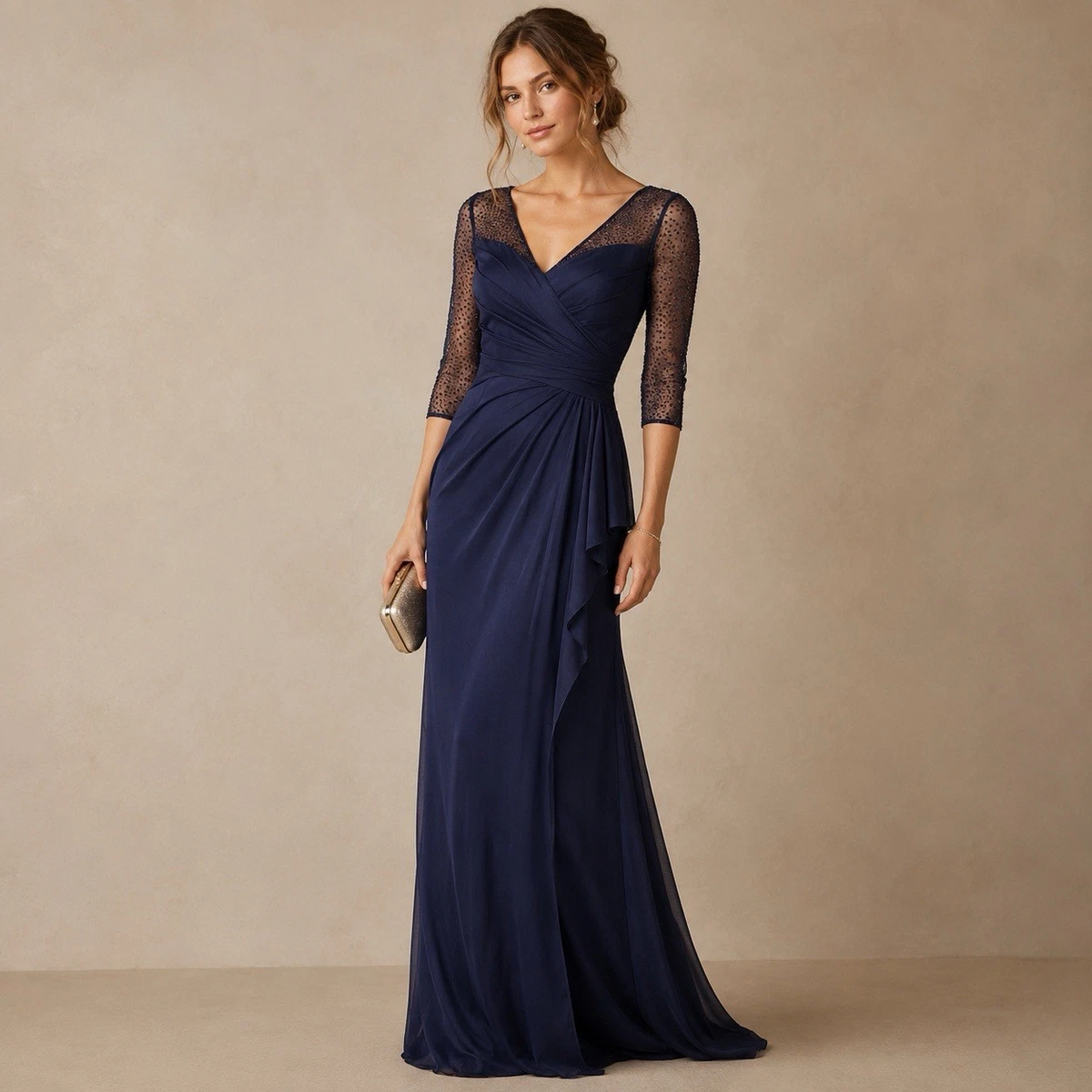 cranberry evening dress Cranberry Velvet Infinity Bridesmaid Dress/Customization Size Regular( Size 0-14) main image 1