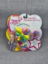 JoJo Siwa Squishy Bow Necklace Activity Set 30 Beads Necklace and Squishy Charm