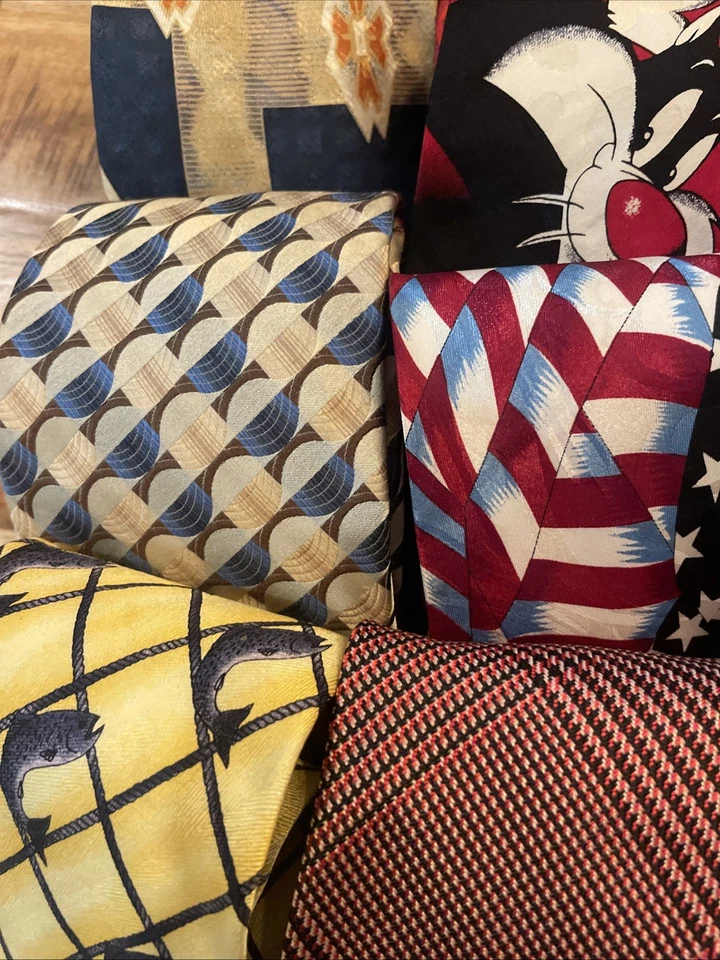 Lote de 100+ corbatas para hombre más vintage asst. Patrones de marcas ¡ENVÍO GRATUITO! Foto 4 de 4