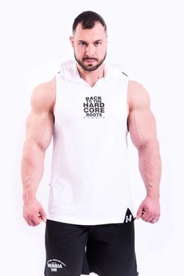 (13) Nebbia Hardcore Tank Top mit Kapuze 313 Bodybuilding Fitness Shirt Herren