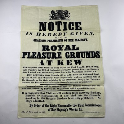 #ad Royal Botanic Gardens Royal Pleasure Grounds KEW Canvas Print Banner Mat Sign C $35.00