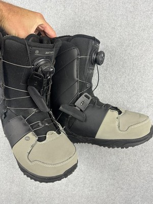 Ride Anthem Snowboard Boots Mens US 8.5 Black Gray BOA Intuition Medium Flex