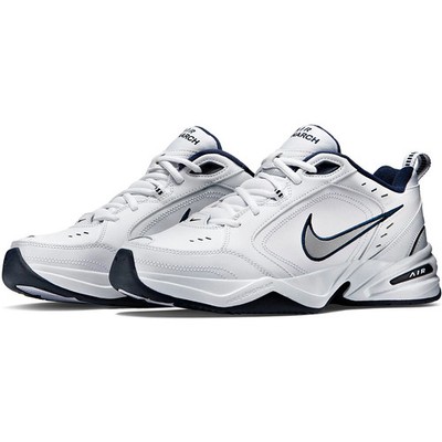 Nike Air Monarch IV Training Shoes Men Size 11 White Silver New 415445-102