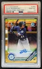 2019 Bowman Julio Rodriguez Chrome Auto 1st Gold Refractor #/50 PSA 10