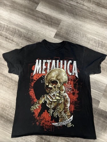 Metallica Fixxxer Tour Pushead T-Shirt Vintage 1990 S Rock B 1990s vintage concert t-shirt, vintage, single stitch, B+ condition