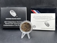 2015 U.S MARSHALS SERVICE 225TH ANNIVERSARY COMMEMORATIVE COIN PROGRAM W Box COA