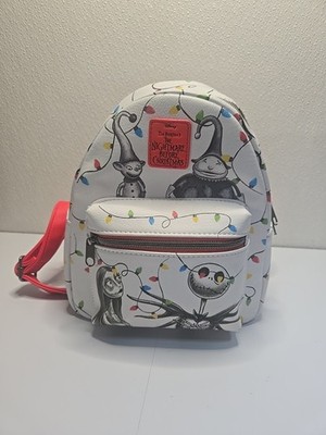 LOUNGEFLY DISNEY Nightmare Before Christmas Jack Holiday Lights MINI BACKPACK