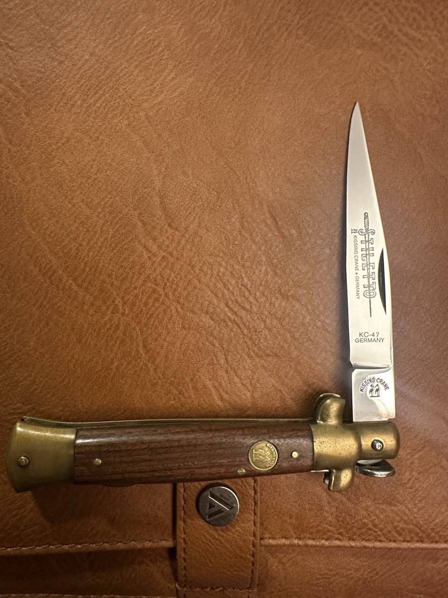 COLLECTIBLE KNIFE Stiletto Kissing Crane Germany Rostfrei KC-47
