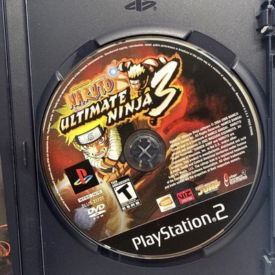 Naruto Ultimate Ninja 3 (Sony PlayStation 2, 2008) PS2 Tested Works - Disc Only