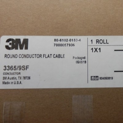 3M Round Conductor Flat Cable 300Ft 3365/9SF 3365/09SF