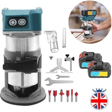 6 Speeds Cordless Router Brushless Wood Trimmer Compact For Makita 18V Battery