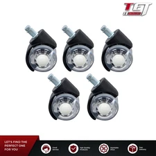 5PACK Office Chair Caster Rubber Swivel Wheels Replacement Heavy Duty 2 inch