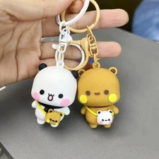 MITAO Panda Sweet Cute Bubu and Dudu A pair of keychains Figure Couple Gift