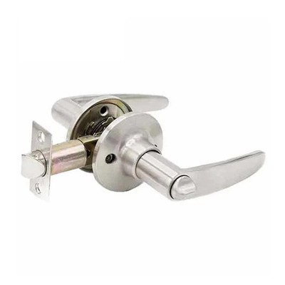 Shield Security Privacy Lockset, Satin Nickel, Straight Lever Style Door Handle