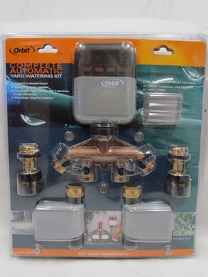 Orbit Model 27625 Automatic Yard Watering Kit System W 4 Ports New