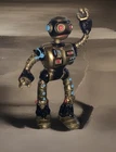VTG 1990 Playmates Toys Teenage Mutant Ninja Turtle "Fugitoid" Robot TMNT Figure