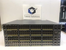 Lot of 4 Cisco Catalyst WS-C2960XR-48TS-I Switch See Description