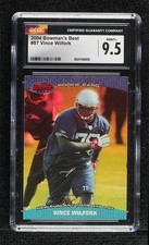 2004 Bowman's Best Vince Wilfork #87 CGC 9.5 Mint+ 5f2