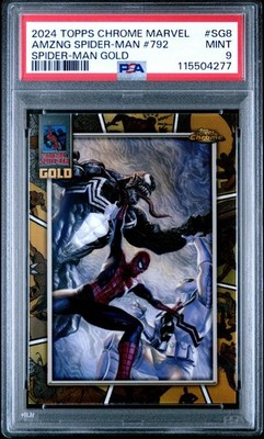 2024 Topps Chrome Marvel  AMAZING Spider-Man #792 [GOLD] PSA MINT {9}