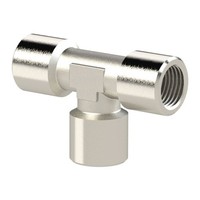 Riegler T-StüCk Innen/Innen/Innen G 1 SW 30 Messing Vernickelt