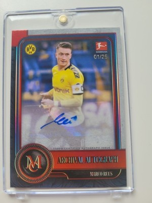 Marco Reus Archival Autograph 1/25 Topps Museum Collection 19/20 BVB Auto