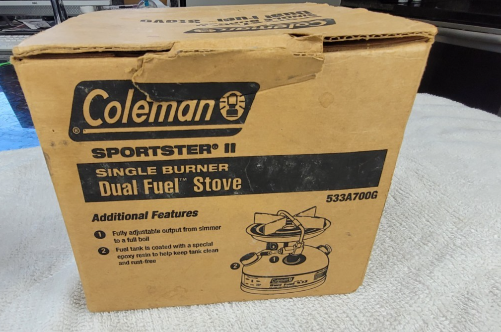 Vintage Coleman Model 533 Dual Fuel Single1 Burner Camping