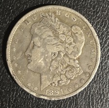 Lower Mintage 1891 Morgan Dollar Silver $1 8.69M