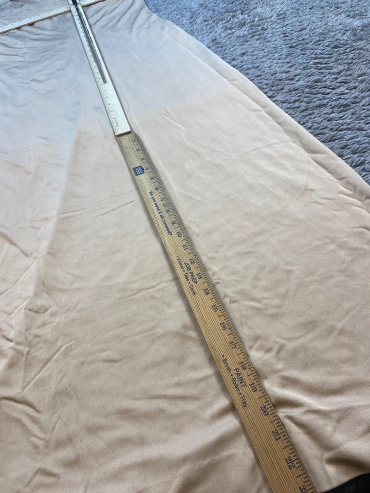 Maxi Vestido Lilli Diamante Mujer L/XL Desnudo Satinado Elegante Formal Vestido de Noche De Colección Foto 4 de 4