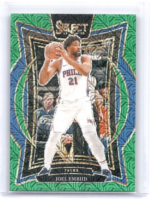 2024-25 Panini Select #6 Joel Embiid Green Mojo Prizm