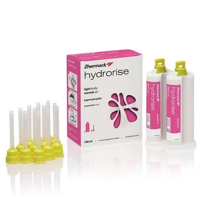 HYDRORISE LIGHT BODY NORMAL SET 2x50ml ZHERMACK. DENTAL SILICONE.